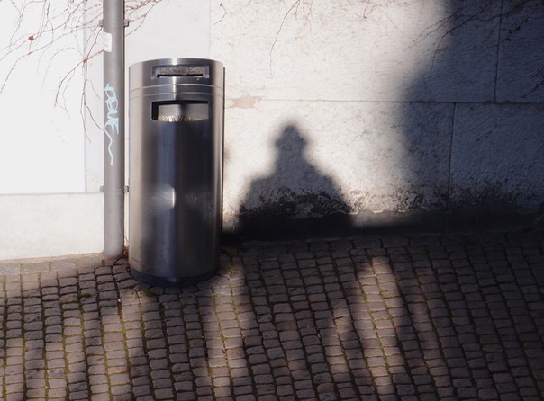 A Selfie With A Garbage Can