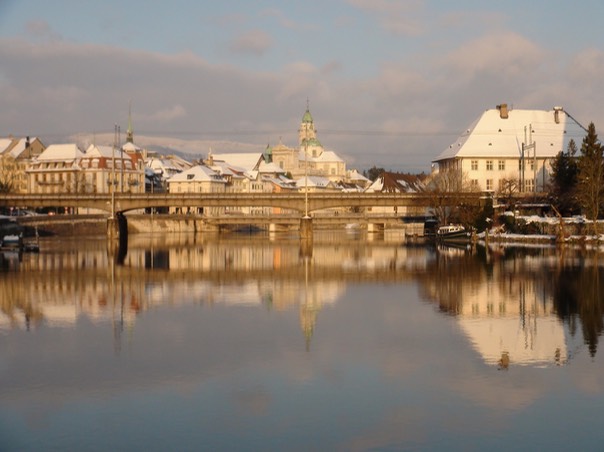 Aare Winter Mirroring