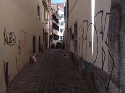 An Alley Towards A Bar